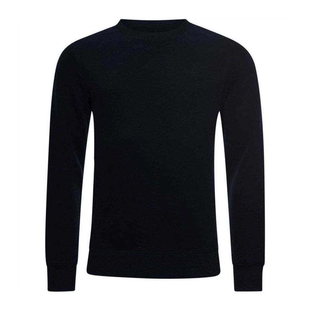 Superdry Mens Embroidered Logo Crew Neck Regular Sweatshirt / Eclipse Blue